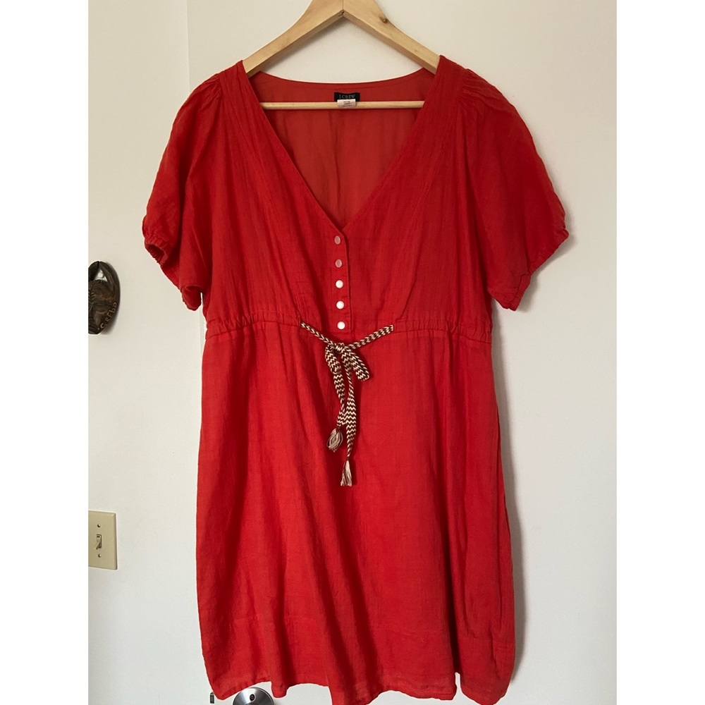 J. Crew Cotton Tie Dress